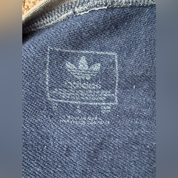 Adidas Originals Denver Nuggets Raglan Sweatshirt Navy/Gray Women’s Small - Picture 4 of 5